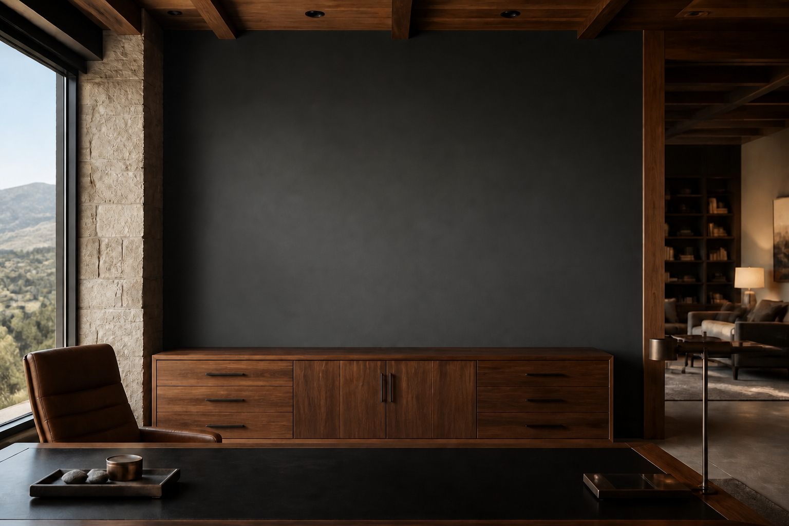 Executive office interior mockup